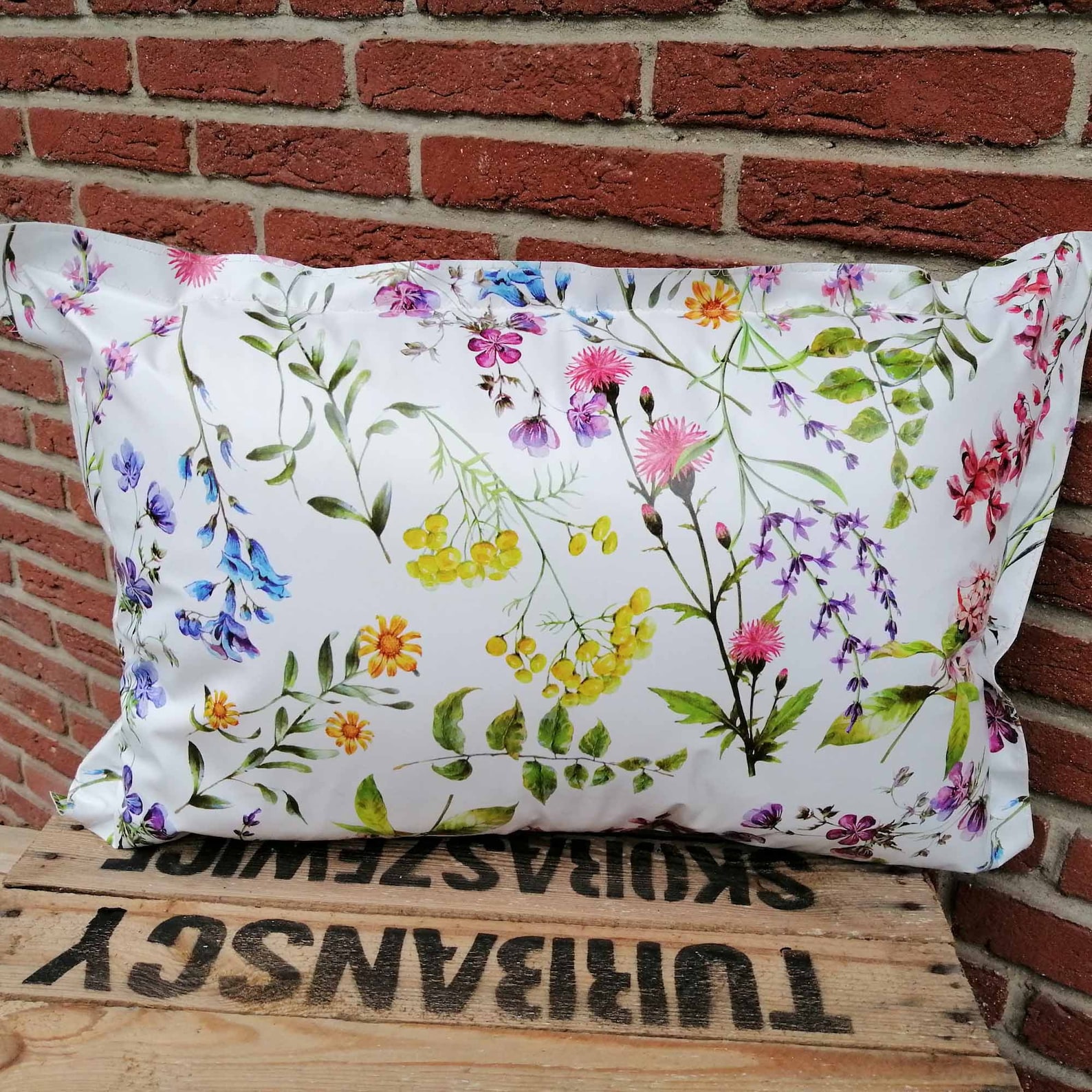 Outdoor Kissen Wachstuch Kissen Kissen für Draußen Muster Blumen