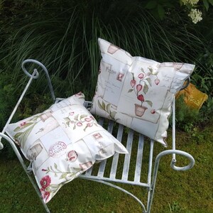 Outdoor Oilcloth Pillow Physalis Great living, garden & lounge decoration in three different sizes image 2