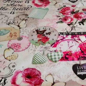 Oilcloth tablecloth: Nostalgia with roses for the garden