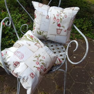 Outdoor Oilcloth Pillow Physalis Great living, garden & lounge decoration in three different sizes image 3