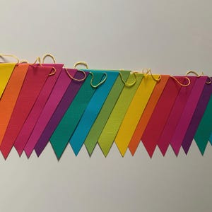 Ghirlanda di carta da lino e cartoncino, 3 m, colorata, festa di compleanno