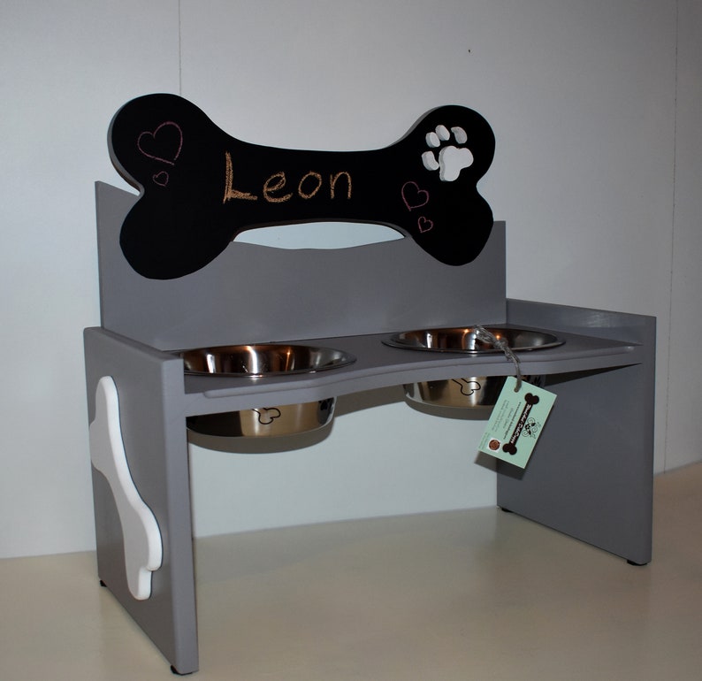 Futterbar Futterstation Hunde Naepfe Dog feeding station dog Etsy