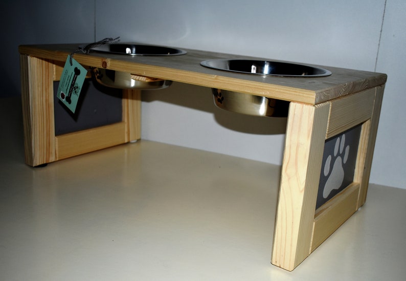 Futterbar Futterstation Hunde naepfem feeding station dog Etsy