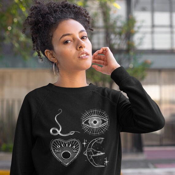 Occult love Black Sweater Halloween Sweatshirt - Etsy Canada