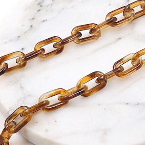 Tortious Acrylic Chain Links Open Link Plastic Chain Links Chunky Chain Links Twist Links Oval Links (ZKPJ108)