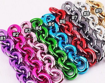 100pcs Acrylic Chain Oval Links 28x23mm Plastic Curb Chain Link Plastic Open Links Necklace Chain Links  (ZKPJ292)