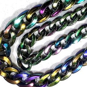2pcs of 70cm Long Acrylic Links Chain Multiple Color Choices Links (ZKPJ301)