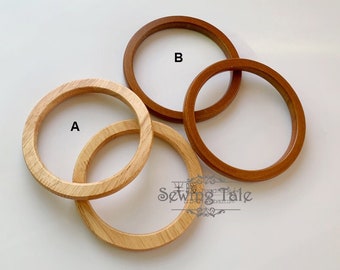 A pair of Wood Purse Handles 13.5cm Round Handbag Handles Handbag Hardware Handle for Purse Making (ST_BL_033)