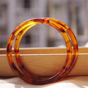 アクリル製ラウンドハンドバッグハンドル 樹脂製ハンドバッグハンドル (ST_L_1207_CE) のペア