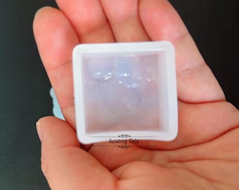 35x35mm Square Water Silicone Mold Resin Silicone Mould Jewelry Making Epoxy Resin Molds Jewelry Earring Resin Mold (DJ_M_027_3)