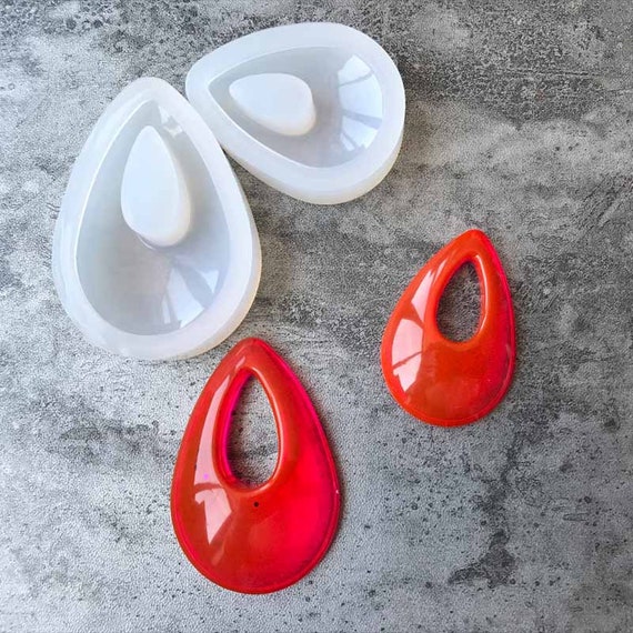 Tear Drop Shape Resin Earring Molds for Jewelry Making Pendant