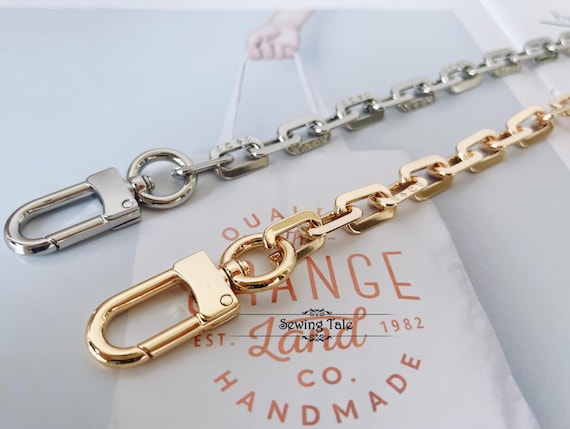 2 Catene Per Borsa Tracolla 120cm - Cinturino Sostituzione In Metallo Con Fibbie Oro E Argento - Foto 9