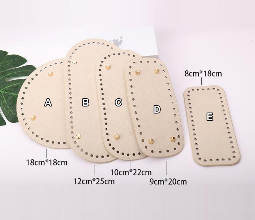 Circle Rectangle Crochet Bag Bottom Shaper With Holes Insert Base for
