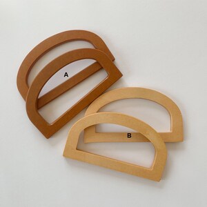 A pair of Wood Purse Handles 17cm Handbag Handles Handbag Hardware Handle for Purse Making (ST_BL_061)