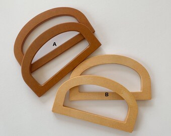 A pair of Wood Purse Handles 17cm Handbag Handles Handbag Hardware Handle for Purse Making (ST_BL_061)