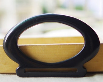 A pair of Acrylic Oval Purse Handles Resin Handbag Handles (ST_L_1202_CE)