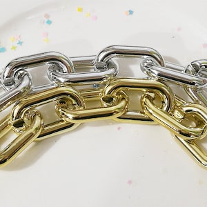 100pcs Acrylic Chain Links 39x23mm U Shape Plastic Open Links Necklace Chain Links  (ZKPJ308)