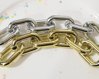 100pcs Acrylic Chain Links 39x23mm U Shape Plastic Open Links Necklace Chain Links  (ZKPJ308)