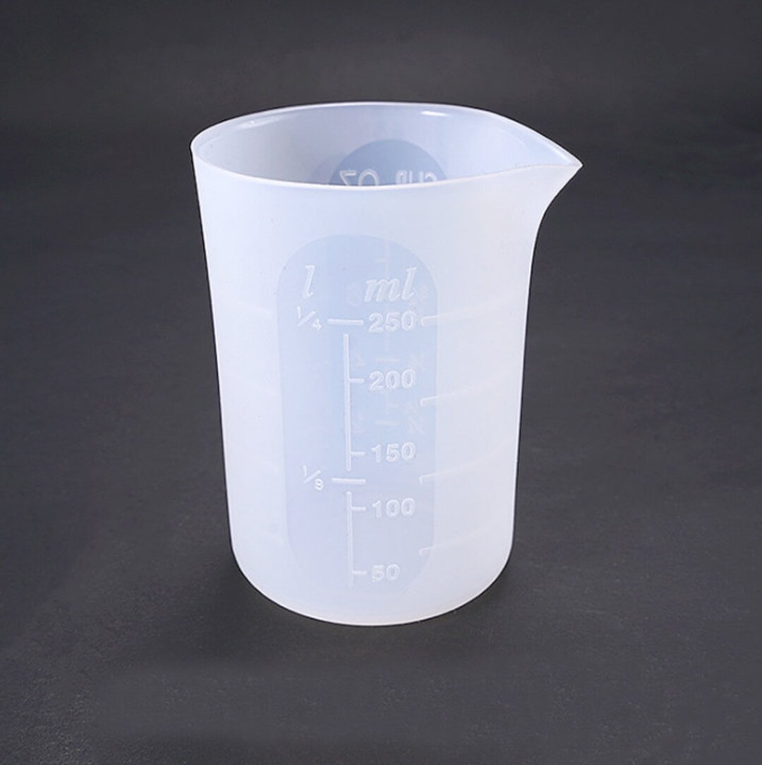 A Silicone 250ml Measuring Cup Mold Resin Silicone Mould Jewelry Making ...