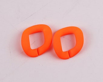 50pcs Maglie a catena in acrilico Dimensioni maglia aperta 40x34mm Maglie a catena in plastica Maglie a catena grosse Maglie a torsione Maglie ovali (ZKPJ172_9)