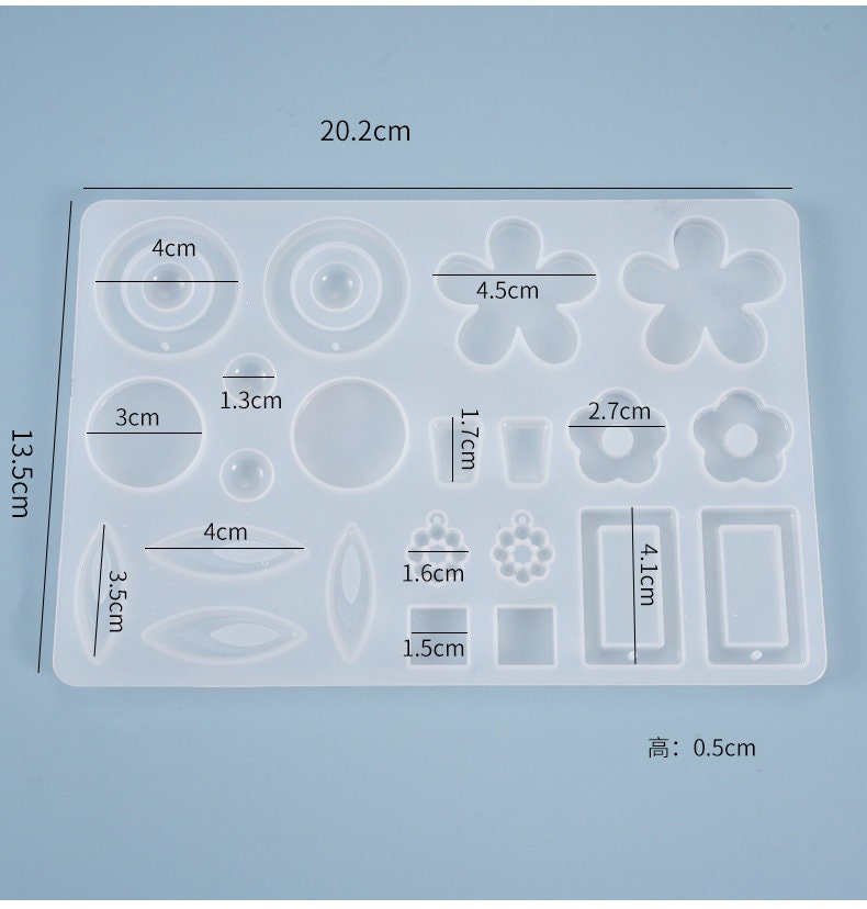 A Set Pendant Charm Mode Silicone Mold Resin Mould Jewelry Making