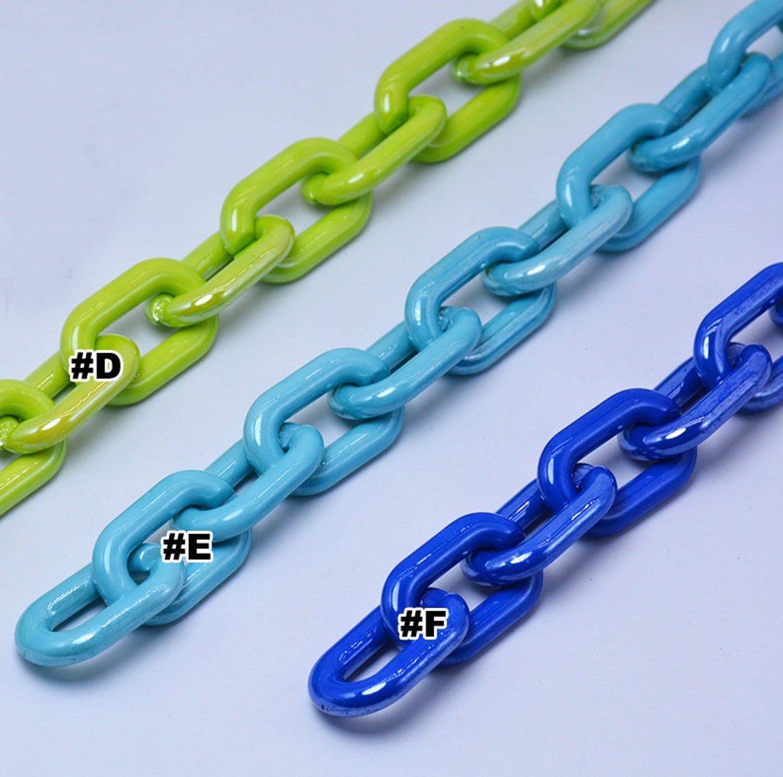 25pcs Acrylic Chain Links Open Link Size 31mmx19mm Plastic Etsy