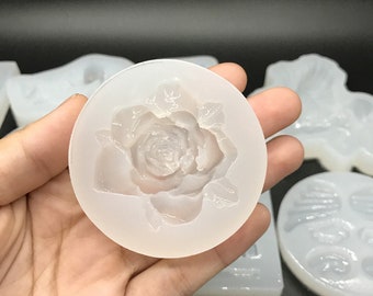 Rose Flower Silicone Mold Resin Silicone Mould Jewelry Making Epoxy Resin Molds Jewelry Earring Resin Mold (DJ_M_081)