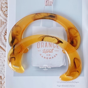 A pair of Acrylic Purse Handles Resin Handbag Handles (ST_BL_046)