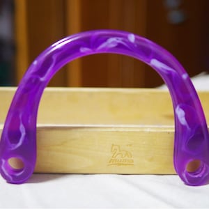 A pair of Acrylic Purse Handles Resin Handbag Handles (ST_L_1184_CE)