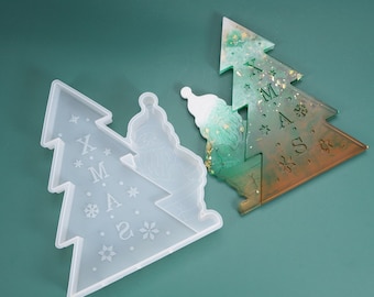 Christmas Tree Silicone Mold Resin Silicone Mould Jewelry Making Epoxy Resin Molds Jewelry Earring Resin Mold (DJ_M_331)