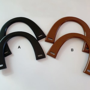 A pair of Wood Purse Handles 16cm Handbag Handles Handbag Hardware Handle for Purse Making (ST_BL_060)