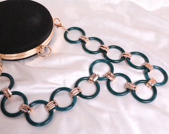 A piece of 60cm Acrylic Link  Purse Handles Bag Chain Links Chunky Chain Large Purse Chain Jewelry Makings (ST_SY_090)