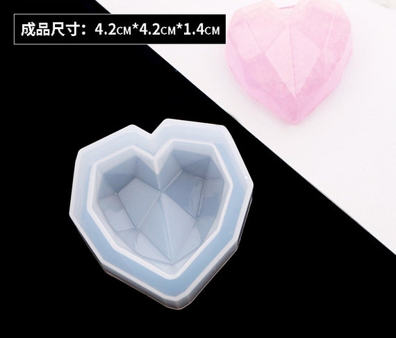 3D Heart Silicone Mold Resin Silicone Mould Jewelry Making Epoxy Resin Molds  Jewelry Earring Resin Mold DJ_M_217 
