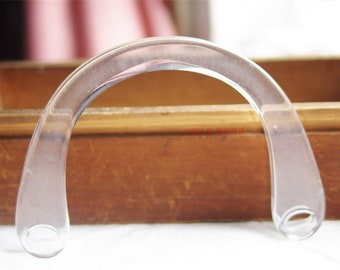 A pair of Acrylic Purse Handles Resin Handbag Handles (ST_L_1195_CE)