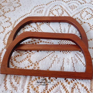 A pair of Wood Purse Handles 20cm Handbag Handles Handbag Hardware Handle for Purse Making (ST_BL_048)