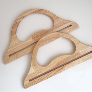 A pair of Wood Purse Handles 25cm Handbag Handles Handbag Hardware Handle for Purse Making (ST_BL_031)