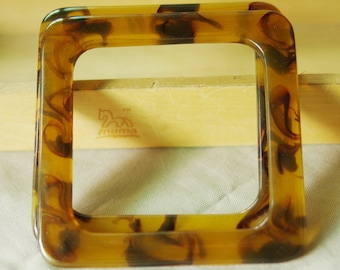 A pair of Acrylic Square Purse Handles Resin Handbag Handles (ST_L_1194_CE)