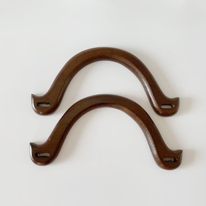 A pair of Wood Purse Handles 21cm Handbag Handles Handbag Hardware Handle for Purse Making (ST_BL_045)