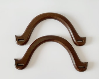 A pair of Wood Purse Handles 21cm Handbag Handles Handbag Hardware Handle for Purse Making (ST_BL_045)