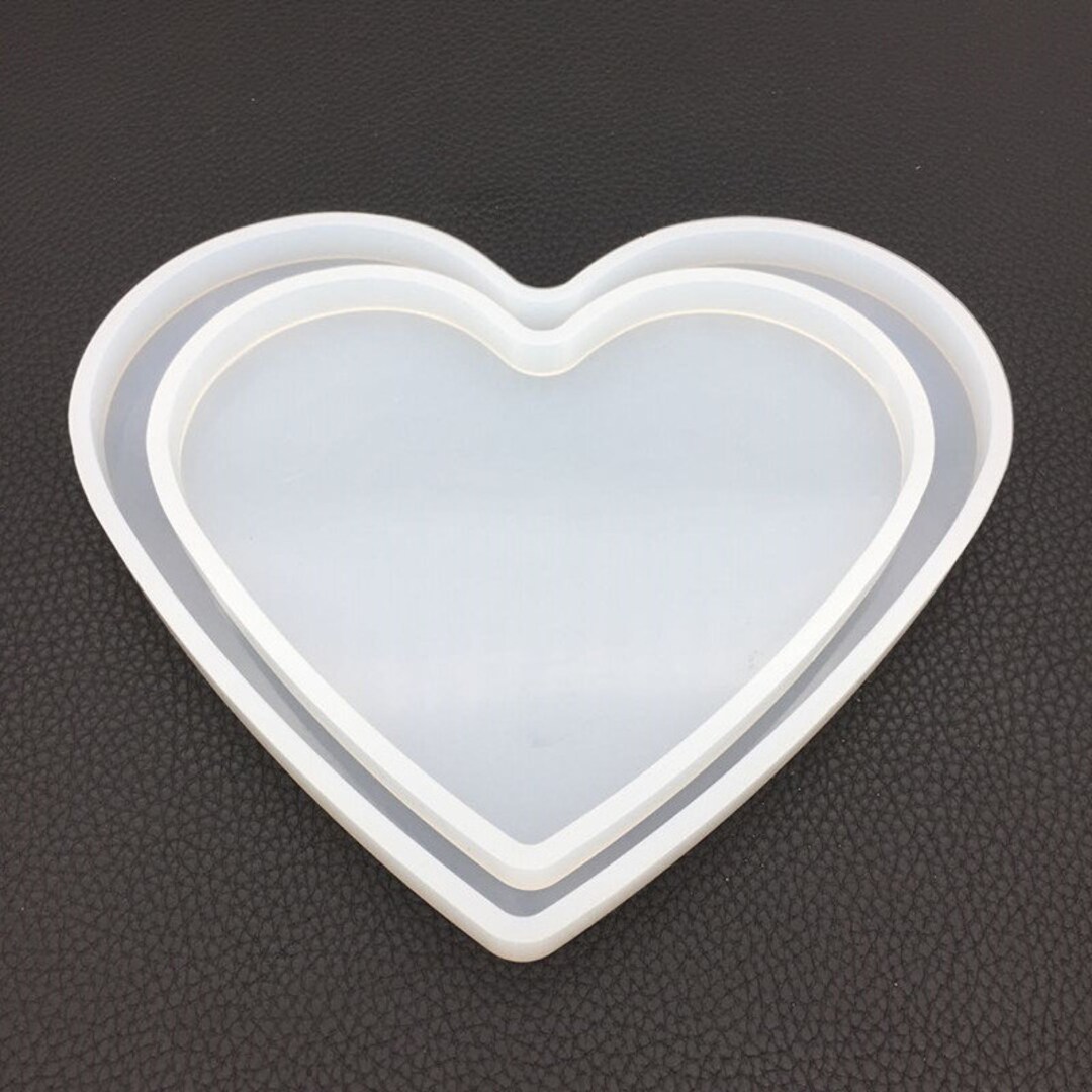 A Piece Heart Shape Silicone Mold Resin Silicone Mould Jewelry Etsy