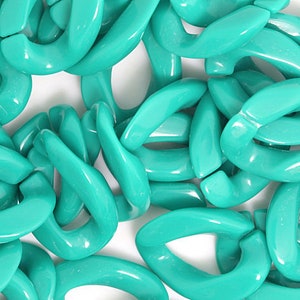 100pcs Acrylic Chain Links Open Link Size 23mmx17mm Plastic Chain Links Chunky Chain Links Twist Links Oval Links (ZKPJ012)