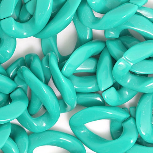 100pcs Matt Silver Acrylic Chain Links Open Link Size Etsy