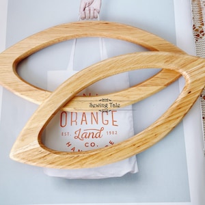 A pair of Wood Purse Handles 20cm Handbag Handles Handbag Hardware Handle for Purse Making (ST_BL_030)