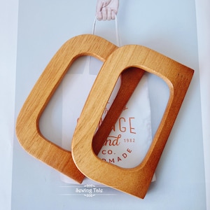 A pair of Wood Purse Handles Handbag Handles Handbag Hardware Handle for Purse Making (ST_BL_059)