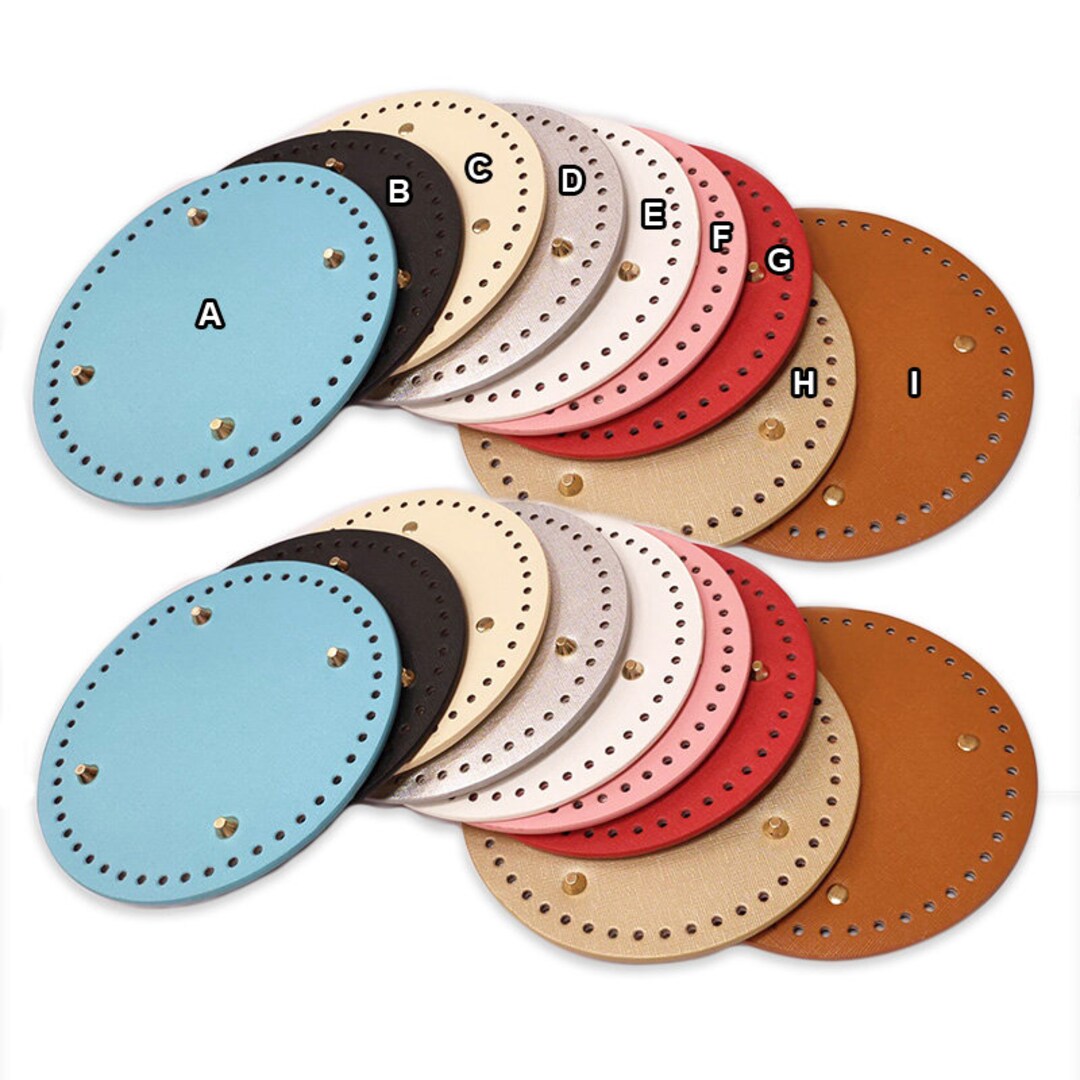 Circle Crochet Bag Bottom Shaper With Holes Insert Base for Etsy