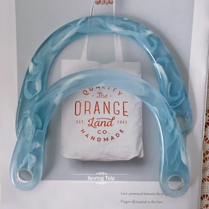 A pair of Acrylic Purse Handles Resin Handbag Handles (ST_L_1184_CE)