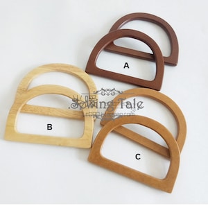 A pair of Wood Purse Handles 15cm Handbag Handles Handbag Hardware Handle for Purse Making (ST_BL_037)