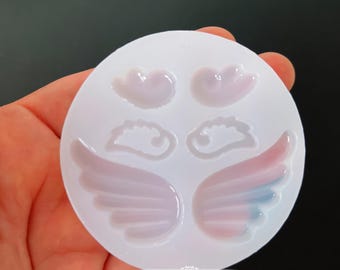A Set Wing Silicone Mold Resin Silicone Mould Jewelry Making Epoxy Resin Molds Jewelry Earring Resin Mold (DJ_M_073)