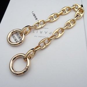 Gold Purse Chain 12mm bag chain replacement strap purse chain bag strap purse handle bag hardware ST_BL_065 image 2