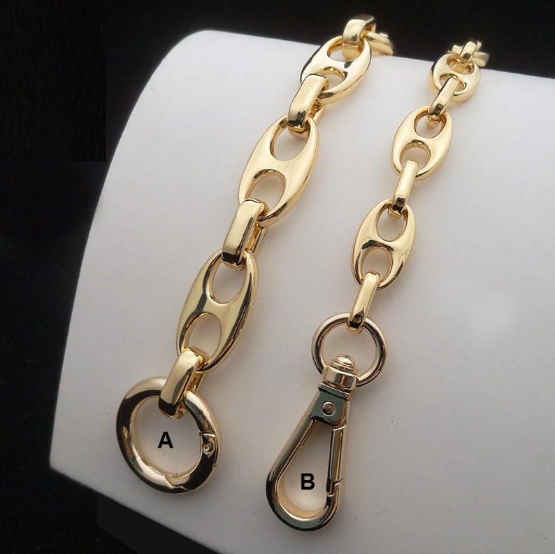 Gold Purse Chain 12mm bag chain replacement strap purse chain bag strap purse handle bag hardware ST_BL_065 image 3